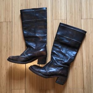 Frye Beautiful Distressed Leather Boots